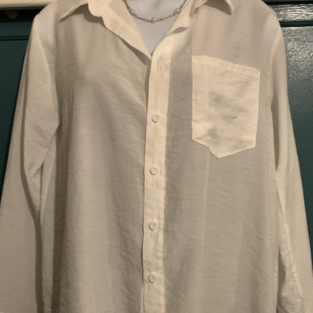 H. N. Fashion Classic button down long sleeve shirt